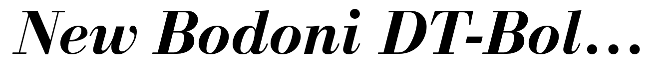 New Bodoni DT-Bold Italic